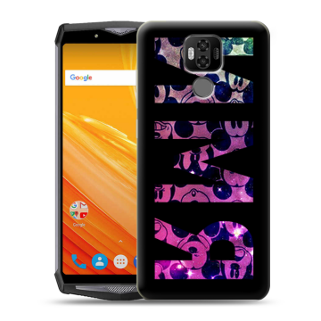 Силиконовый чехол на Ulefone Power 6 с принтом ИМЯ