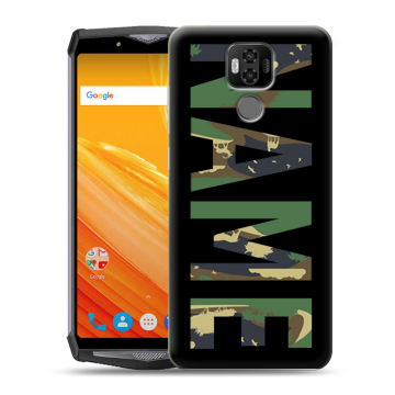 Силиконовый чехол на Ulefone Power 6 с принтом NAME