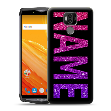 Силиконовый чехол на Ulefone Power 6 с принтом NAME