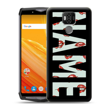 Силиконовый чехол на Ulefone Power 6 с принтом NAME