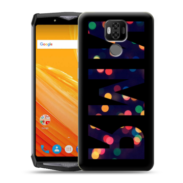 Силиконовый чехол на Ulefone Power 6 с принтом ИМЯ