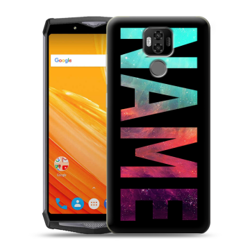 Силиконовый чехол на Ulefone Power 6 с принтом NAME