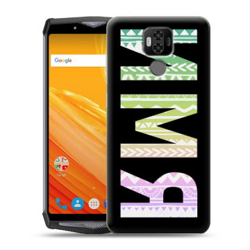 Силиконовый чехол на Ulefone Power 6 с принтом ИМЯ