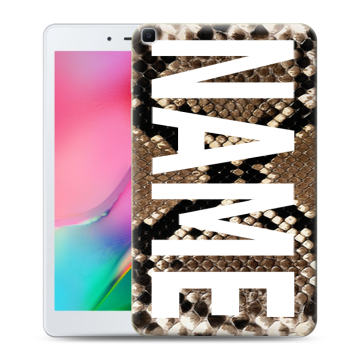 Силиконовый чехол на Samsung Galaxy Tab A 8.0 (2019) с принтом NAME