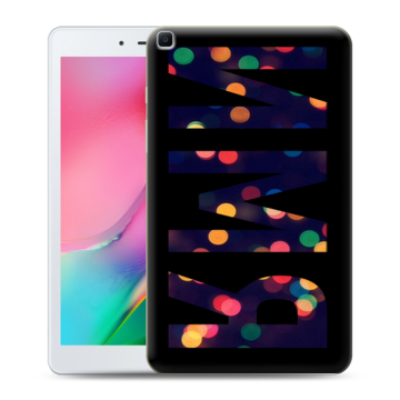 Силиконовый чехол на Samsung Galaxy Tab A 8.0 (2019) с принтом ИМЯ