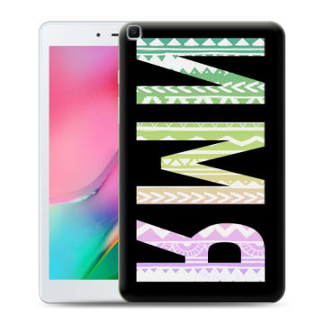 Силиконовый чехол на Samsung Galaxy Tab A 8.0 (2019) с принтом ИМЯ