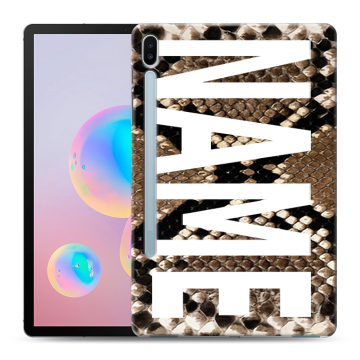 Силиконовый чехол на Samsung Galaxy Tab S6 с принтом NAME