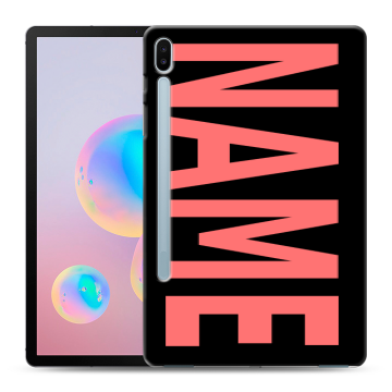 Силиконовый чехол на Samsung Galaxy Tab S6 с принтом NAME
