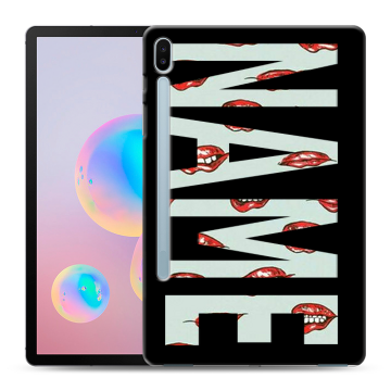 Силиконовый чехол на Samsung Galaxy Tab S6 с принтом NAME