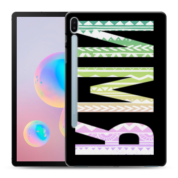 Силиконовый чехол на Samsung Galaxy Tab S6 с принтом ИМЯ
