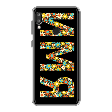 Силиконовый чехол на Lenovo K5 Pro с принтом ИМЯ
