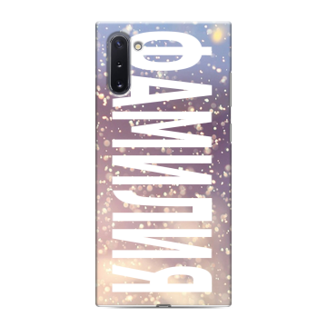 Силиконовый чехол на Samsung Galaxy Note 10 с принтом ФАМИЛИЯ