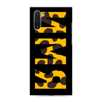 Силиконовый чехол на Samsung Galaxy Note 10 с принтом ИМЯ