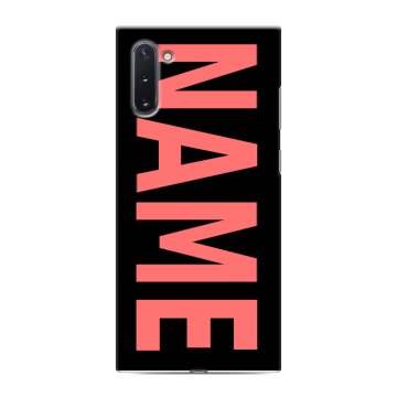 Силиконовый чехол на Samsung Galaxy Note 10 с принтом NAME