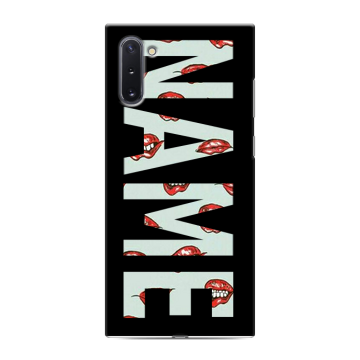 Силиконовый чехол на Samsung Galaxy Note 10 с принтом NAME