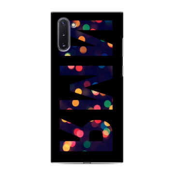 Силиконовый чехол на Samsung Galaxy Note 10 с принтом ИМЯ