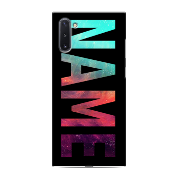 Силиконовый чехол на Samsung Galaxy Note 10 с принтом NAME