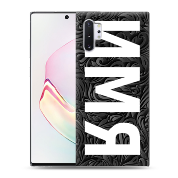 Силиконовый чехол на Samsung Galaxy Note 10 Plus с принтом ИМЯ