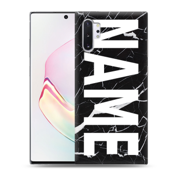 Силиконовый чехол на Samsung Galaxy Note 10 Plus с принтом NAME