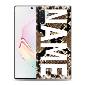 Силиконовый чехол на Samsung Galaxy Note 10 Plus с принтом NAME