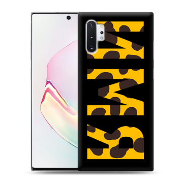 Силиконовый чехол на Samsung Galaxy Note 10 Plus с принтом ИМЯ