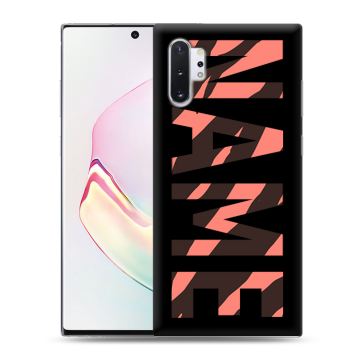 Силиконовый чехол на Samsung Galaxy Note 10 Plus с принтом NAME