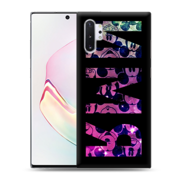 Силиконовый чехол на Samsung Galaxy Note 10 Plus с принтом ИМЯ