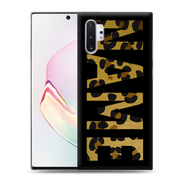 Силиконовый чехол на Samsung Galaxy Note 10 Plus с принтом NAME