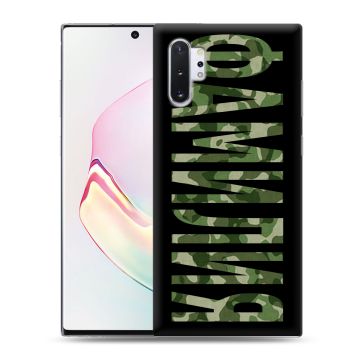 Силиконовый чехол на Samsung Galaxy Note 10 Plus с принтом ФАМИЛИЯ