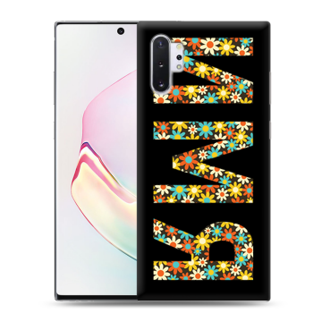 Силиконовый чехол на Samsung Galaxy Note 10 Plus с принтом ИМЯ