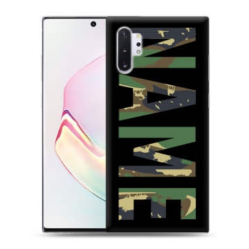 Силиконовый чехол на Samsung Galaxy Note 10 Plus с принтом NAME
