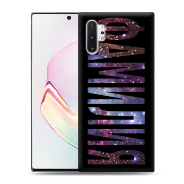 Силиконовый чехол на Samsung Galaxy Note 10 Plus с принтом ФАМИЛИЯ