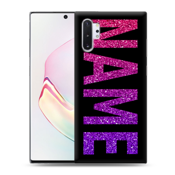 Силиконовый чехол на Samsung Galaxy Note 10 Plus с принтом NAME