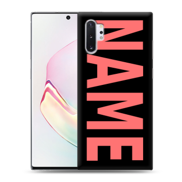 Силиконовый чехол на Samsung Galaxy Note 10 Plus с принтом NAME