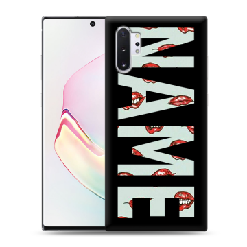 Силиконовый чехол на Samsung Galaxy Note 10 Plus с принтом NAME