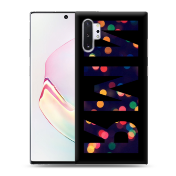 Силиконовый чехол на Samsung Galaxy Note 10 Plus с принтом ИМЯ