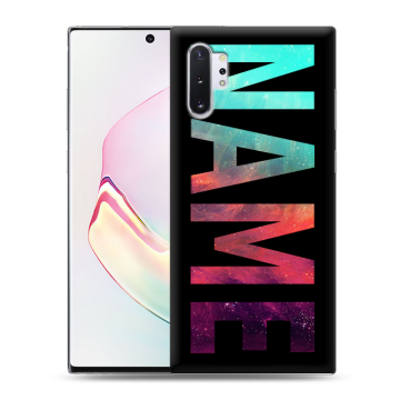 Силиконовый чехол на Samsung Galaxy Note 10 Plus с принтом NAME