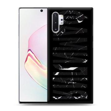 Силиконовый чехол на Samsung Galaxy Note 10 Plus с принтом ФАМИЛИЯ