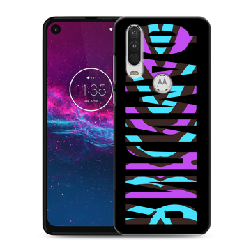 Силиконовый чехол на Motorola One Action с принтом ФАМИЛИЯ