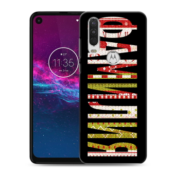 Силиконовый чехол на Motorola One Action с принтом ФАМИЛИЯ