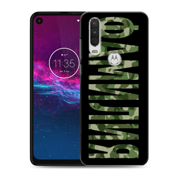 Силиконовый чехол на Motorola One Action с принтом ФАМИЛИЯ