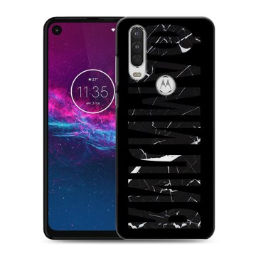Силиконовый чехол на Motorola One Action с принтом ФАМИЛИЯ