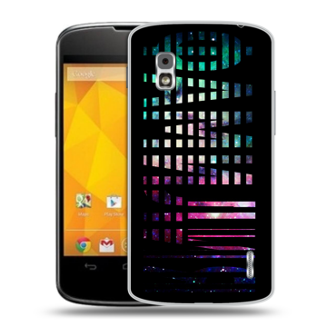 Пластиковый чехол на LG Google Nexus 4 с принтом ФАМИЛИЯ