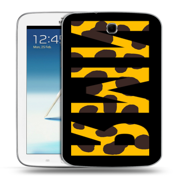 Силиконовый чехол на Samsung Galaxy Note 8.0 с принтом ИМЯ