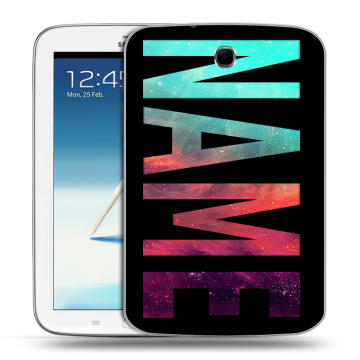 Силиконовый чехол на Samsung Galaxy Note 8.0 с принтом NAME