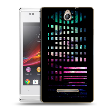 Силиконовый чехол на Sony Xperia E с принтом ФАМИЛИЯ