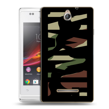 Силиконовый чехол на Sony Xperia E с принтом NAME