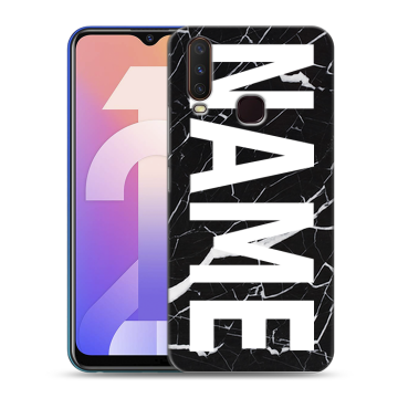 Силиконовый чехол на Vivo Y12 с принтом NAME