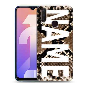 Силиконовый чехол на Vivo Y12 с принтом NAME