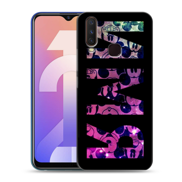 Силиконовый чехол на Vivo Y12 с принтом ИМЯ